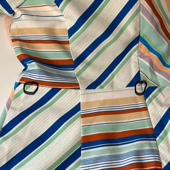 BLACK HALO Women's Size 18 Jodee In Frosty Stripe Mini Sheath Dress - Picture 7 of 10